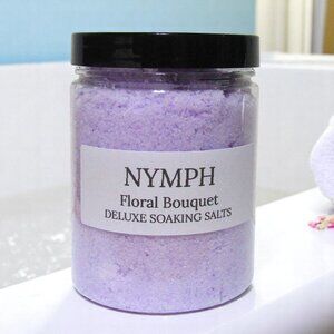 NEW! Soaking Bath Salts. Floral garden scent. Sea Salt bath.
